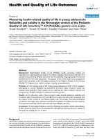 báo cáo hóa học: