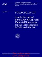 United States General Accounting Office GAO August 1995 Report to the Sergeant at Arms, U.S. Senate_part1 doc