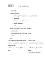 Tiết 84: ÔN TẬP VỀ HÌNH HỌC potx