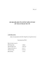 Báo cáo dự án - Sản xuất thử nghiệm zeolit A dạng bột và hạt dùng cho xử lý môi trường part 5 doc