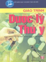 Giáo trình dược lý thú y part 1 pptx