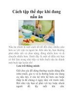 Cách tập thể dục khi đang nấu ăn ppt