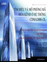 tìm hiểu và mô phỏng mã hóa kênh ở hệ thống cdma2000-1x