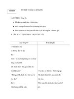 Tiết 168ÔN TẬP VỀ ĐẠI LƯỢNG(TT) pptx