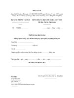 MẪU THÔNG BÁO HÀNG HẢI Về việc phân luồng, hạn chế lưu thông hay tạm ngừng hoạt động hàng hải docx