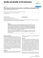 Health and Quality of Life Outcomes BioMed Central Review Open Access The impact of urinary ppt