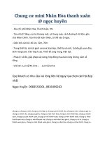 Chung cư mini phố Nhân Hòa pot