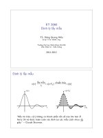 ET 2060 Định lý lấy mẫu ( TS. Đặng Quang Hiếu ) pptx