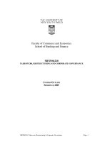 Faculty of Commerce and Economics School of Banking and Finance doc