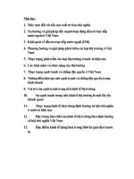 nhưng tư liệu, thông tin cơ bản về nền kinh tế Việt Nam