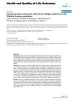 Health and Quality of Life Outcomes BioMed Central Research Open Access Functional status of ppt