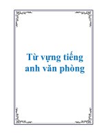 Từ vựng tiếng anh văn phòng pptx