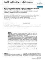 Health and Quality of Life Outcomes BioMed Central Research Open Access A new instrument to pot