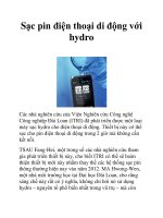 Sạc pin điện thoại di động với hydro docx