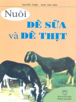 Nuôi dê sữa và dê thịt part 1 docx