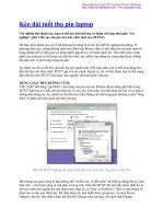 Kéo dài tuổi thọ pin laptop potx
