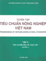 Tuyển tập tiêu chuẩn nông nghiệp Việt Nam tập 2 quyển 1 part 1 potx