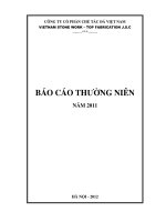 báo cáo thường niên 2011 công ty cổ phần chế tác đá việt nam