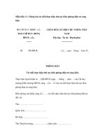 Mẫu Thông báo từ chối thực hiện thủ tục biên phòng điện tử cảng biển potx