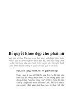 Bí quyết khỏe đẹp cho phái nữ pdf