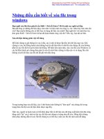 Những điều cần biết về xóa file trong windows pot