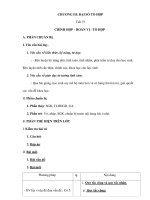 CHƯƠNG III: ĐẠI SỐ TỔ HỢP Tiết 75 CHỈNH HỢP - HOÁN VỊ - TỔ HỢP ppt