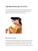 Ngộ nhận khi làm đẹp với trái cây pptx