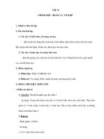 Tiết 76 CHỈNH HỢP - HOÁN VỊ - TỔ HỢP doc