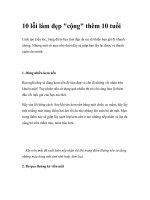 10 lỗi làm đẹp 