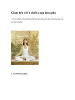 Giảm béo với 4 chiêu yoga đơn giản ppt