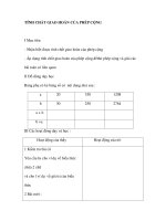 TÍNH CHẤT GIAO HOÁN CỦA PHÉP CỘNG ppt