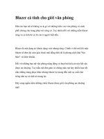 Blazer cá tính cho giới văn phòng ppt