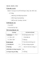 Tiết 105 : THÁNG , NĂM potx