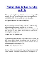 Những phân tử hóa học đẹp và kì lạ docx