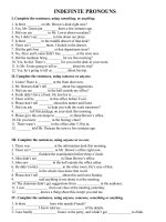 indefinite pronouns
