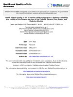 báo cáo hóa học: