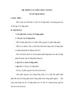 HỆ THỐNG CÁC KIẾN THỨC CƠ BẢN VỀ SỐ THẬP PHÂN pot