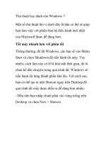 Thủ thuật hay dành cho Windows 7 ppt