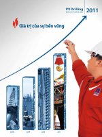 báo cáo thường niên 2011 pv drilling giá trị của sự bền vững