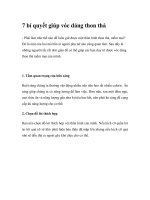 7 bí quyết giúp vóc dáng thon thả docx