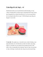 Làm đẹp từ các loại... vỏ docx