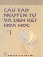 Cấu tạo nguyên tử và liên kết hóa học tâp 1 part 1 ppt