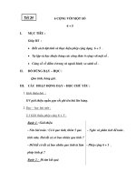 Tiết 34: 6 CỘNG VỚI MỘT SỐ 6+5 pptx