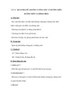 Tiết 49 QUAN HỆ GIỮA ĐƯỜNG VUÔNG GÓC VÀ ĐƯỜNG XIÊN, ĐƯỜNG XIÊN VÀ HÌNH CHIẾU ppt