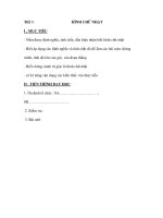 Tiết 9 :HÌNH CHỮ NHẬT potx