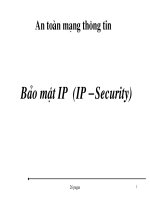 Bảo mật  IP  (IP –Security)