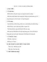 Tiết 54 : CUNG VÀ GÓC LƯỢNG GIÁC doc