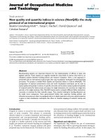 báo cáo hóa học: