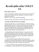 Ra mắt phần mềm ViOLET 1.6 pptx