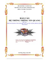 thiết kế mạng ftth cho khu vực huyện thăng bình với 6000 thuê bao